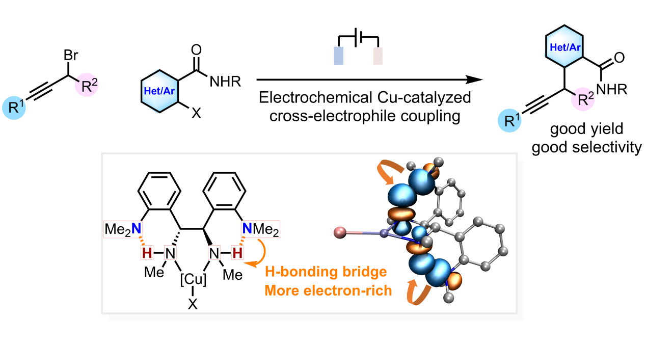 <h3>陳才友團(tuán)隊(duì)開(kāi)發(fā)電化學(xué)銅催化C(sp3)-C(sp2)親電交叉偶聯(lián)反應(yīng)</h3>